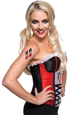 Rubie's Costume Co Women's Dc Superheroes Harley Quinn Glitter Tattoo -Rubies Shop 41oKhgUemRL