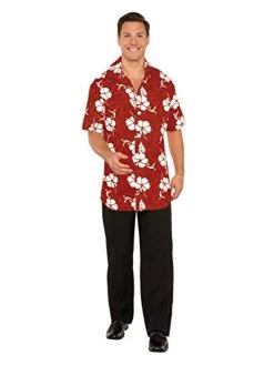 Pizazz! Men's Button Front Hawaiian Costume Top