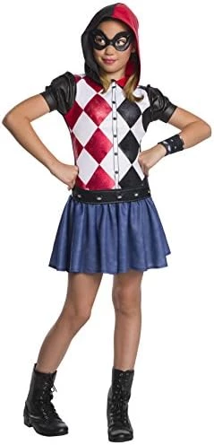 Rubie's Girls Harley Quinn Hoodie Dress 7 Rubie's Girls Harley Quinn Hoodie Dress - Image 5