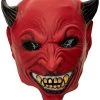 Rubie's Hallowen Devil Overhead Latex Mask Party Supplies, As Shown, One Size US