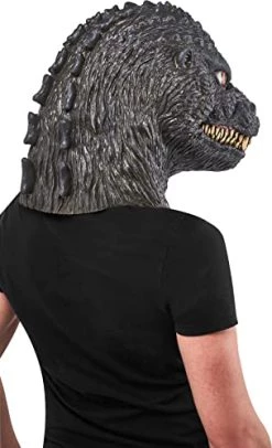Rubie's Adult Godzilla Deluxe Overhead Latex Mask, As Shown, One Size -Rubies Shop 41wWfvIg7L