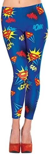 Rubie's Womens Dc Comics Superhero Style Leggings Party Supplies, Harley Quinn, One Size US 6 Rubie's Womens Dc Comics Superhero Style Leggings Party Supplies, Harley Quinn, One Size US - Image 4