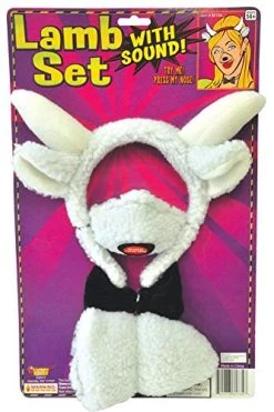 Forum Novelties Animal Costume Set Lamb Nose Tail With Sound Effects