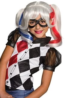 Rubie's Costume Girls DC Super Hero Harley Quinn Wig , White -Rubies Shop 51AzLl3wNL