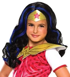Rubie's Girl's DC Comics WW84 Wonder Woman Costume Wig, One Size (201652) -Rubies Shop 51DBWp6HiL