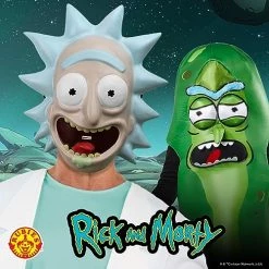 Rubie's Men's Rick And Morty Plastic Mask, As Shown, One Size -Rubies Shop 51ENyoZ6xbL 1
