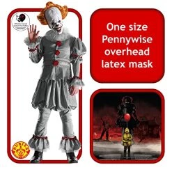 IT Pennywise Adult Mask -Rubies Shop 51FrIRY6rML