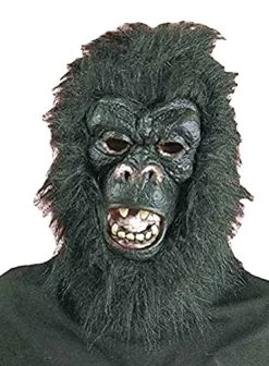 Forum Novelties 54280 Gorilla Black Mask With Hair