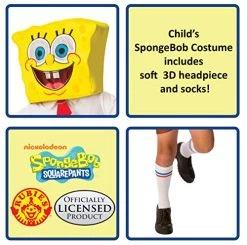 Rubie's Boy's Nickelodeon Classic Spongebob Costume -Rubies Shop 51NkKqKgLoL