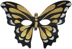 Forum Mardi Gras Masquerade Costume Half Mask Glitter Butterfly -Rubies Shop 51P3Oz6LG9L. AC