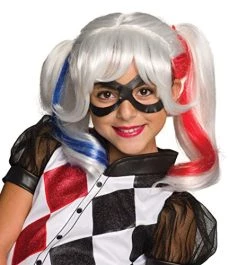 Rubie's Costume Girls DC Super Hero Harley Quinn Wig , White -Rubies Shop 51QIgIHfwkL 1