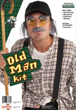Forum Novelties Grumpy Old Man Instant Costume Kit, Gray -Rubies Shop 51QicpyvZKL