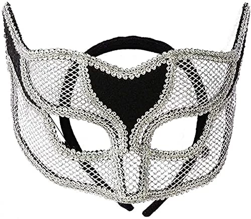 Forum Novelties Inc - Silver Netted Mask 3 Forum Novelties Inc - Silver Netted Mask
