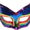 Forum Novelties Deluxe Sequin Half Venetian Mask, Rainbow Fantasy -Rubies Shop 51SVcEj3FwS