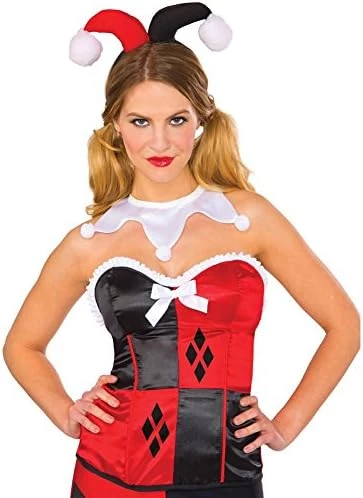 Rubie's Costume Co Women's Corset, Harley Quinn 4 Rubie's Costume Co Women's Corset, Harley Quinn - Image 2