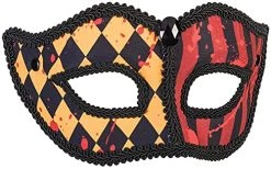 Forum Novelties Sinister Sideshow Circus Eye-Mask, As Shown, One Size