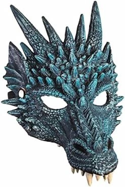 Forum Novelties Unisex-adult Medieval Fantasy Dragon Half Mask -Rubies Shop 51VsRTvpA6L. AC 1