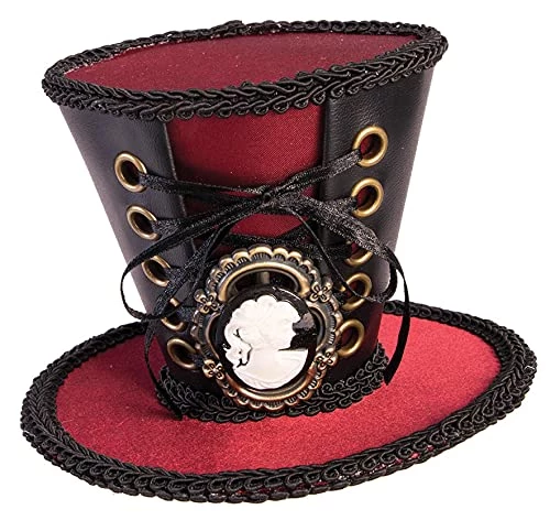 Forum Novelties Victorian Vampire Mini Top Hat, Black, One Size 3 Forum Novelties Victorian Vampire Mini Top Hat, Black, One Size