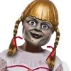 Rubie's Annabelle Comes Home Adult With Pigtails Costume Mask, As Shown, One Size US -Rubies Shop 51XygVsmIXL