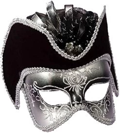 Forum Novelties Men's Venetian Style Half Mask