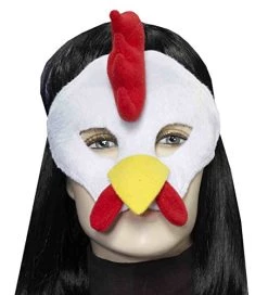 Forum Novelties Men's Plush Rooster Mask, Multi, One Size
