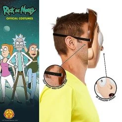 Rubie's Men's Rick And Morty Plastic Mask, As Shown, One Size -Rubies Shop 51cmzsSDSuL