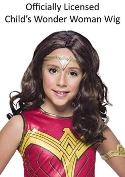 Rubie's Girl's DC Comics WW84 Wonder Woman Costume Wig, One Size (201652) -Rubies Shop 51eAp929aaL