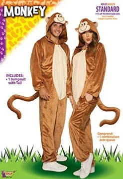 Forum Novelties Monkey Jumpsuit Adult Costume -Rubies Shop 51ecqDugYS