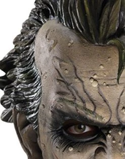 Batman Arkham City Three-Fourth Vinyl Joker Mask -Rubies Shop 51gL4XecaNL