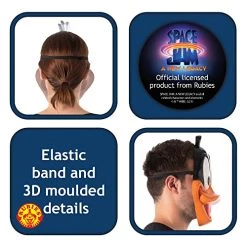 Rubie's Unisex Warner Bros. Space Jam Daffy Duck Plastic Half-Mask, One Size -Rubies Shop 51gsWOYgOwL