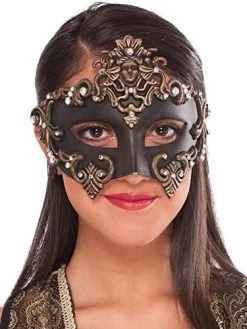 Forum Women's Medieval Fantasy Half Mask -Rubies Shop 51iPIqhTVsL. AC