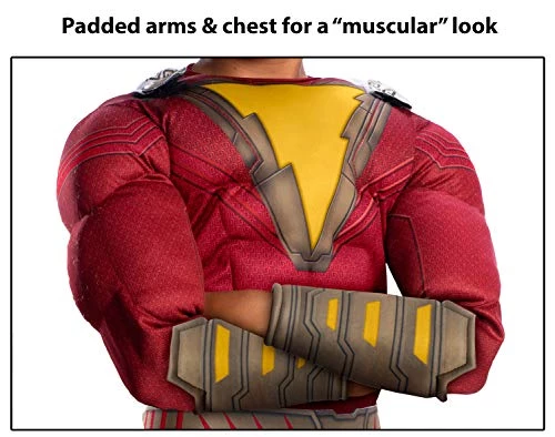 Rubie's Official DC Comic Shazam Deluxe Boys Costume, Kids Super Hero Fancy Dress 4 Rubie's Official DC Comic Shazam Deluxe Boys Costume, Kids Super Hero Fancy Dress - Image 2