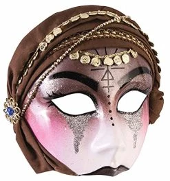 Forum Novelties Fortune Teller Mask With Scarf (Brown)