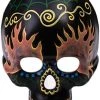 Forum Novelties Day Of The Dead Black Skull Mask -Rubies Shop 51m2WfRtXGL