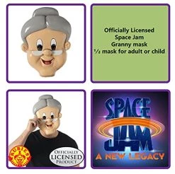 Rubie's Costume Warner Bros. Space Jam Granny Half-Mask, As Shown, One Size -Rubies Shop 51mhuPozTS