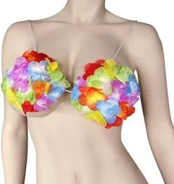 Forum Novelties Hawaiian Hula Dancer Silk Flower Bra -Rubies Shop 51qvikzpq L. AC