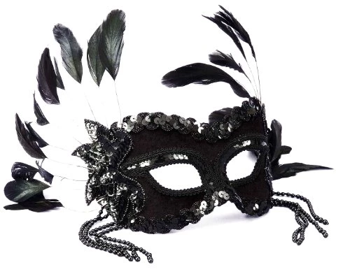 Forum Novelties Women's Karneval Style Half Mask With Beads 3 Forum Novelties Women's Karneval Style Half Mask With Beads