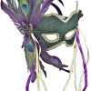 Forum Deluxe Half Mask With Feathers -Rubies Shop 51vwf42uIL
