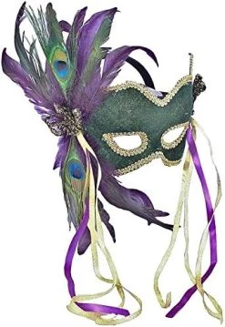 Forum Deluxe Half Mask With Feathers -Rubies Shop 51vwf42uIL. AC