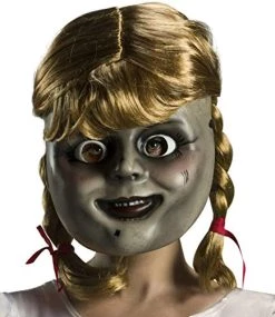 Rubie's Annabelle Comes Home Adult Mask With Wig, As Shown, One Size