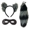 Forum Novelties Women's Adult Raccoon Ears And Tail With Mask 2 Forum Novelties Women's Adult Raccoon Ears And Tail With Mask -Rubies Shop 51yMm6n3z6L