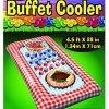 Forum Novelties Buffet Cooler, 4.5 Feet X 28", Red Gingham -Rubies Shop 611M9wuhojL